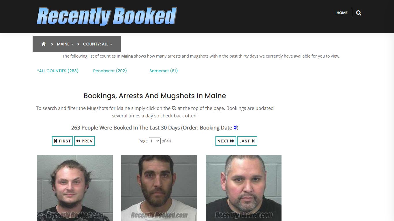 Recent bookings, Arrests, Mugshots in Maine - Recently Booked